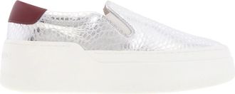 Ferragamo Demetra Embossed Platform Sneakers, Size 7