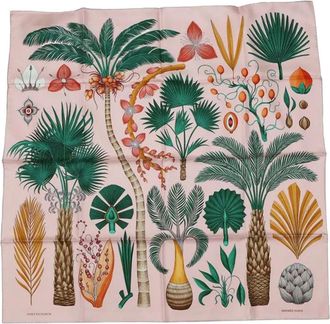 Herm&egrave;s Foulard 90 Index Palmarum in seta 2019 - Rosa