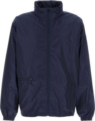 Saint Laurent Navy Blue Solid Jacket