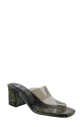 Bellini Faze Transparent Block Heel Sandal in Black at Nordstrom Rack, Size 9.5