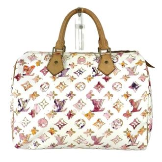 Louis Vuitton Tweedehands Canvas Louis Vuitton tassen - Dames - Pre-owned - Wit - Maat: ONE Size
