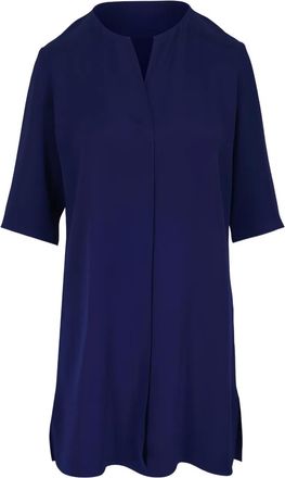 Peter Cohen Abito corto con scollo a V - Blu