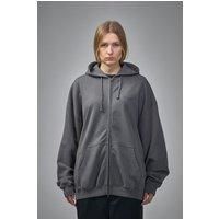 VETEMENTS Boxing Logo Oversized Zip-Up Hoodie