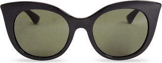 Messy Weekend THELMA Black Green Womens Sunglasses Black Size 54