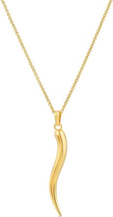 Dinny Hall Toro Horn pendant necklace - Gold