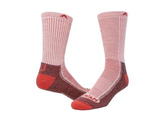 Wigwam Cool-Lite Hiker Crew Quarter Length Socks Shoes Sugar Coral : MD (US Mens Shoe 5-9.5 - Womens Shoe 6-10), Acrylic/Nylon/Polyester