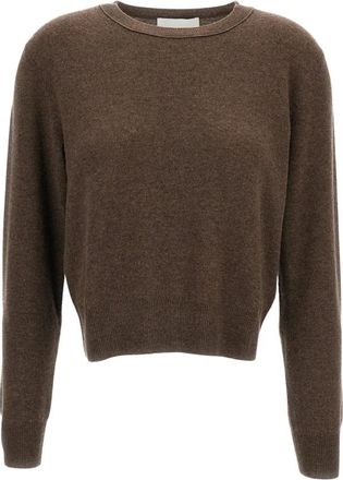 Lisa Yang Greer Trui - Dames - Cashmere truien - Bruin - S - Kasjmier - Truien & Vesten