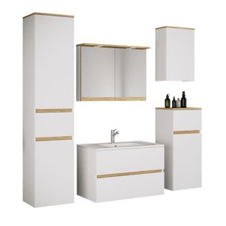 VCM Set Di Mobili Da Bagno Con Lavabo Cosila-i 61 180x141x47 - Vcm