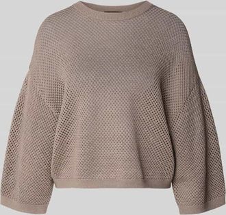 Windsor Pullover aus Viskose-Mix mit Ballon&auml;rmeln in Mud, Gr&ouml;&szlig;e 38