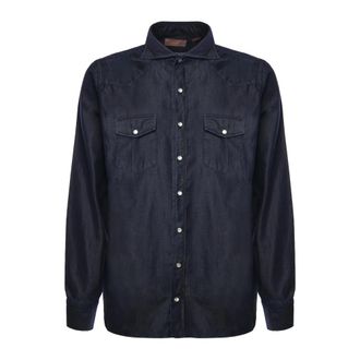 Borriello Denim Shirts, male, Blue, M, Denim Shirt
