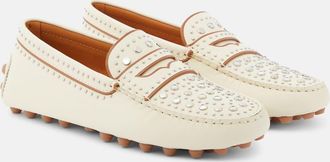 Tod's Gommino studded leather moccasins