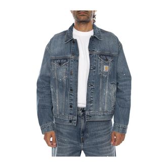 Carhartt Work in Progress Helston Jacket - Heren - Spijkerjassen - Blauw - XL - Katoen - Jassen