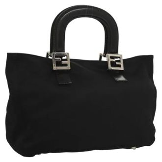 Fendi Pre-owned Nylon handbags - Dames - Vintage Handtas - Zwart - ONE Size - Nylon - Vintage
