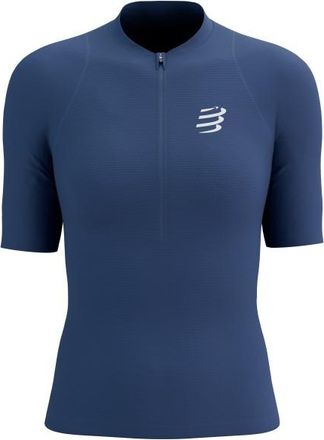 Compressport Trail Racing Postural S/S Top Laufshirt für Damen | blau