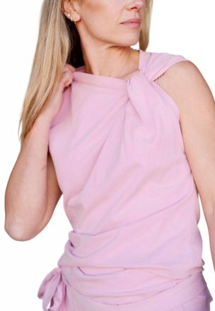 Isabel Marant Knot Sleeveless Blouse In Pale Pink
