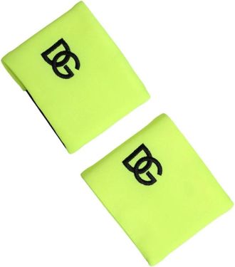 Dolce & Gabbana Training Accessories, male, Yellow, Size: ONE SIZE Logo Polyester Wristband