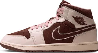 Nike Jordan Womens Air Jordan 1 Mid SE Shoes in Brown | IQ7607-200