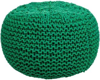 Wanderlust Deco Puff de algod&oacute;n trenzado