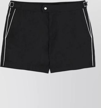 Tom Ford swimwear pocket design side stripe detail