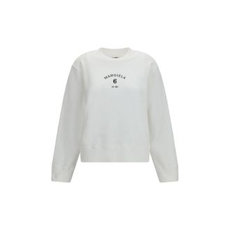Maison Margiela Witte Katoenen Sweatshirt