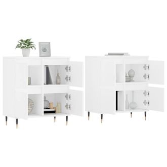 Berkfield Home Sideboards 2 pcs White Engineered Wood