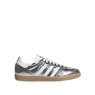 adidas Metallic Silver Samba OG Sneakers - Heren - Skateschoenen - Grijs - 38 2/3 EU - Leer - Fitness
