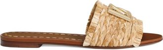 Dolce & Gabbana Sandali piatti Dolce & Gabbana Dg Logo Rafia