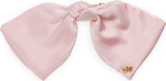 Lele Sadoughi Paloma Satin Bow Barrette in Blush at Nordstrom