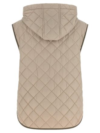 Brunello Cucinelli Diamond-Quilted Vest - Beige