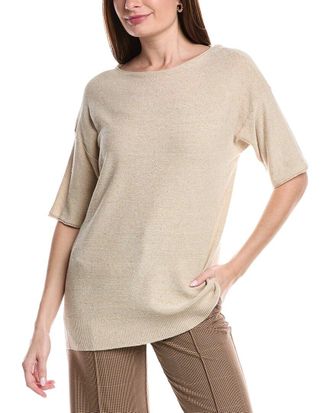 Lafayette 148 New York Relaxed Linen-Blend Pullover