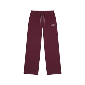 Freddy Pantaloni Sportivi Donna Wide Leg in Felpa Freddy