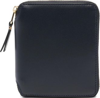 Comme Des Gar&ccedil;ons Navy Leather Line Portemonnee - Dames - Portefeuilles - Blauw - ONE Size - Leer - Accessoires