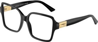 Jimmy Choo London Stijlvolle Brillen - Dames - Brillen - Zwart - 54 MM - Accessoires