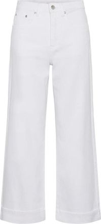 Gestuz GZLivia HW Wide Leg Jeans - Dames - Loose Fit Jeans - Wit - W30 - Katoen - Jeans