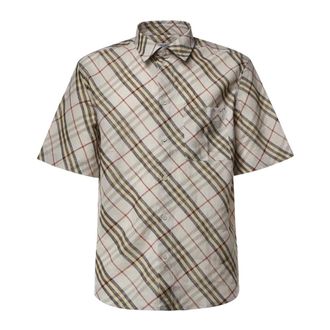 Burberry Short Sleeve Shirt - male - Burberry - Short Sleeve Shirts - Multicolor - XL - Shirts