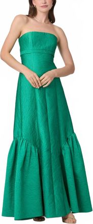 Shoshanna Nai Dress In Emerald