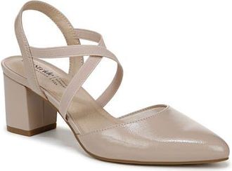 Life Stride April Slingback Pointed Toe Pump in Taupe at Nordstrom, Size 9.5