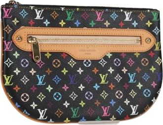 Louis Vuitton Pre-owned Pouch - Dames - Vintage Clutch - Veelkleurig - ONE Size - Leer - Vintage