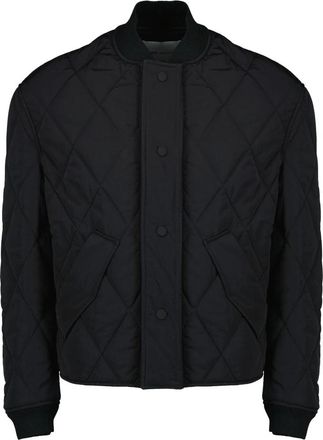 Ami Nylon Gewatteerde Jas - Heren - Bomber jackets - Zwart - M - Nylon - Jassen