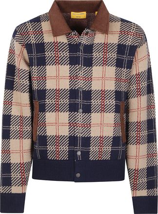 Guest In Residence Tartan Wool-Cashmere Bomber Jacket