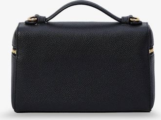 Tory Burch Womens Shoulder Bag Romy Hammered Leather Black