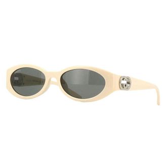 Gucci GG1662SA004 Oval Full Rim Sunglasses - Ivory