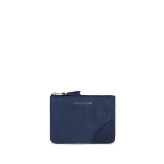 Comme Des Gar&ccedil;ons Blauwe Kalfsleren Bos Taurus Portemonnee