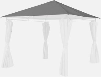 Sweeek Sweeek - Cubierta De P&eacute;rgola Elusa 3x3m, Cubierta Para Pergola Elusa, Gris, 299x299x299 Cm