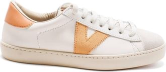 Victoria Womens Berlin Casual Low Top Leather Sneakers In Melocoton