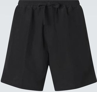 Umit Benan Julian linen and silk Bermuda shorts