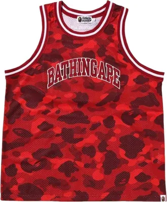A Bathing Ape Color Camo Jersey Red 1I30-108-019-RED