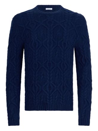 Malo cable-knit sweater - Blauw