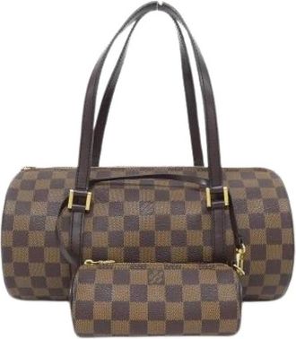 Louis Vuitton Pre-owned Handbags, female, Brown, Size: ONE SIZE Pre-owned Damier Papillon Coated Canvas Handbag
