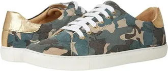 Jack Rogers Rory Sneakers Womens Green Camo Suede Casual Shoes JOBB1135